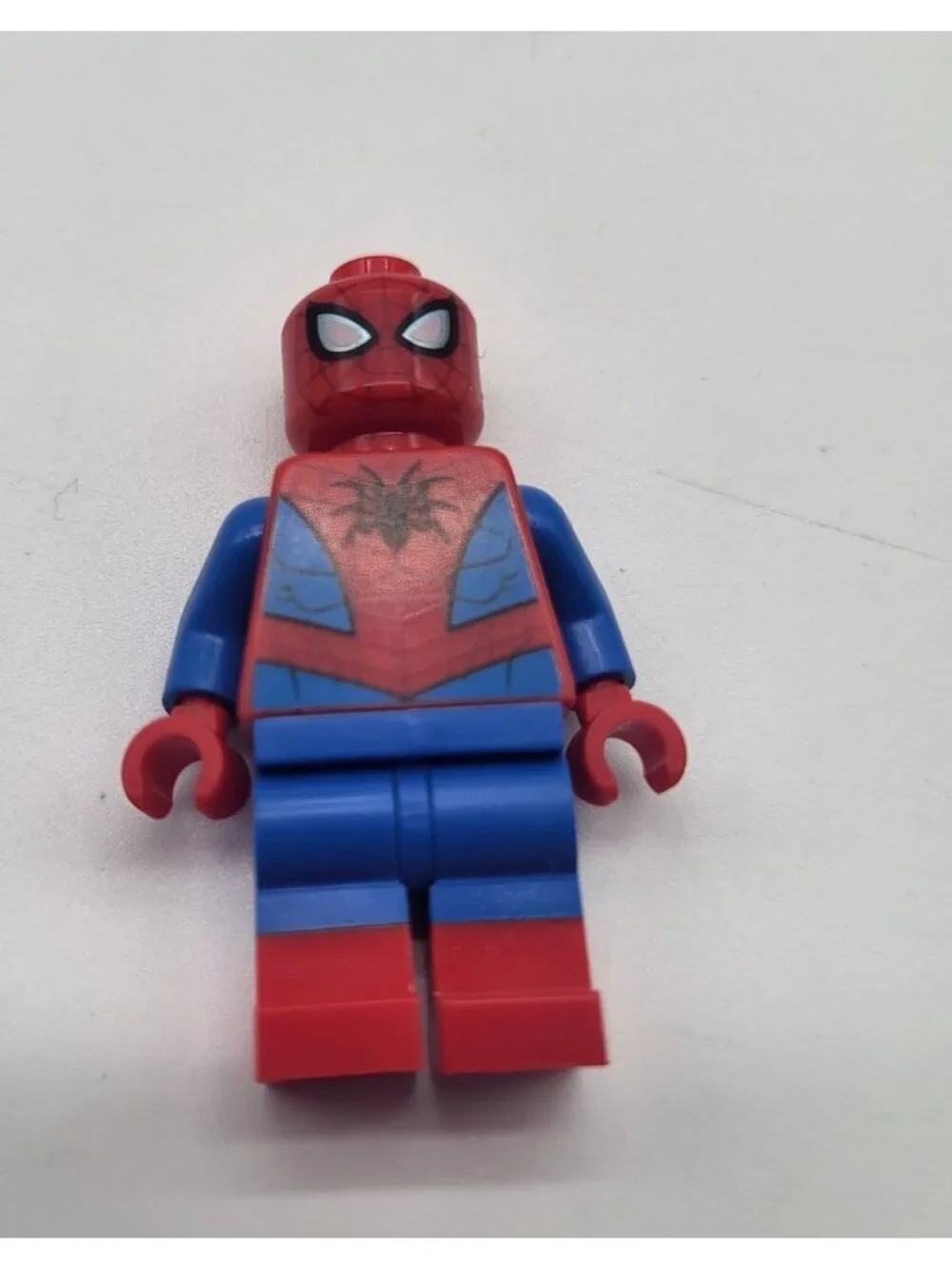 LEGO Marvel Super Heroes Spider-Man Metallic Blue Eye Highlights Minifig SH536